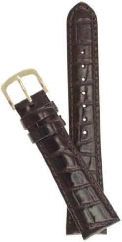 J.P. Leatherworks 24mm BrownLeather Watch Band. Fits 